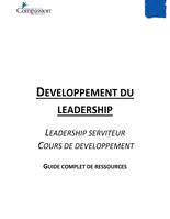 Développement du leadership : cours sur le leadership serviteur ou Servant leadership 