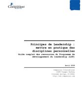 Principes de leadership : pratiquer les disciplines personnelles