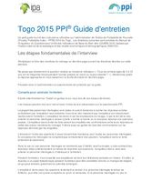 Togo PPI Interview Guide (French)