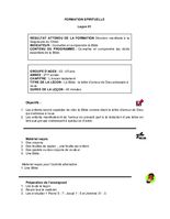 Curriculum - Domaine Spirituel - 3 à 5 ans - Année 2