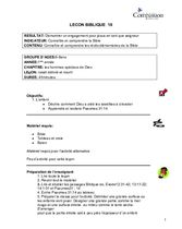 L18 Israêl délivré et nourri