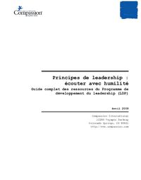 Principes de leadership : écouter avec humilité