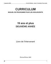Curruculum des Adolescents Compassion Haiti 19 ans et Plus Année 2